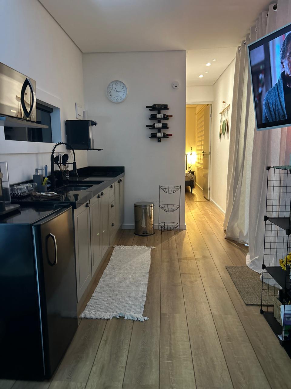 Cozinha moderna e intimista